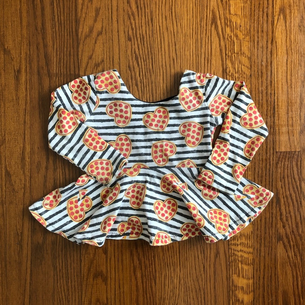 To Lottie With Love pizza peplum